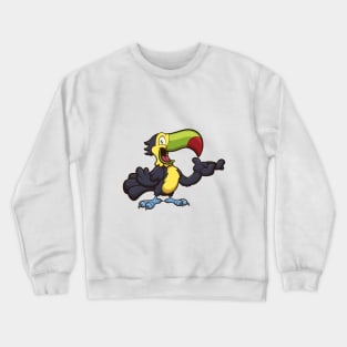 Cute Cartoon Toucan Crewneck Sweatshirt